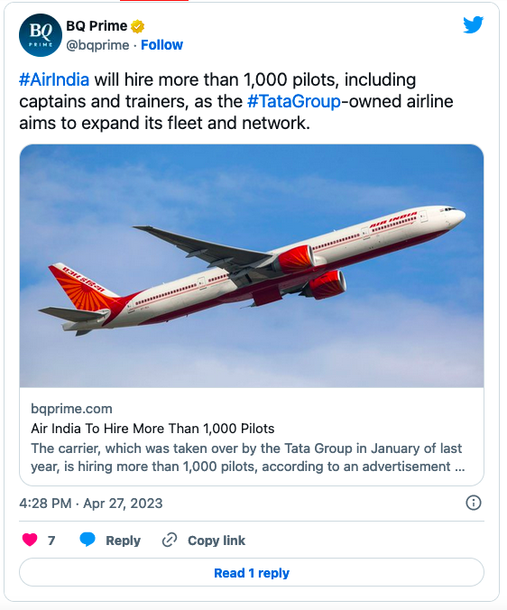 Air India Jobs
